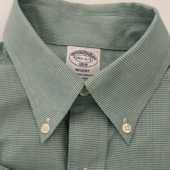 Bundle of 2 Brooks Brothers 1818 Regent Non Iron Shirts Size 14 1/2 - 2/3 - Picture 7 of 9